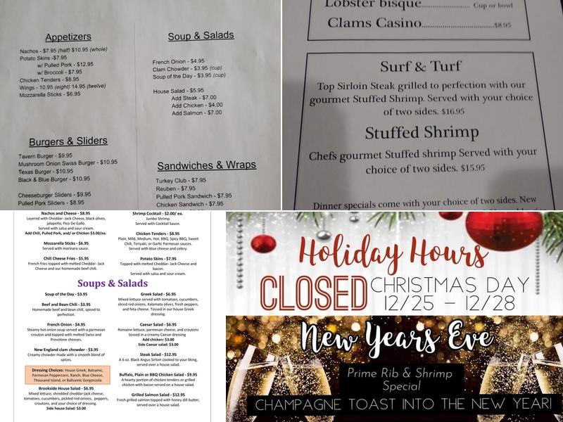 Brookside Bar & Grill Menu