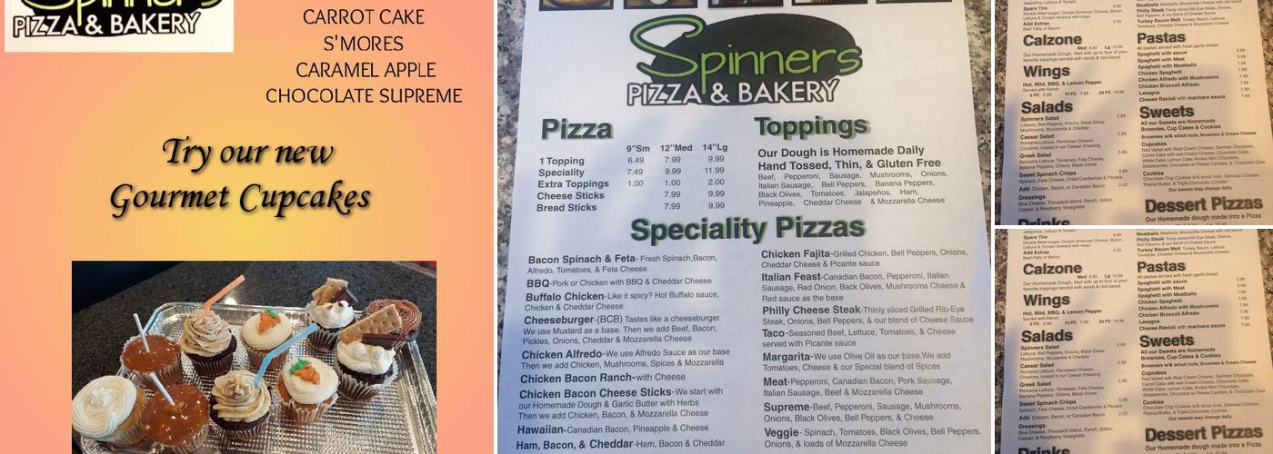 Spinners Pizza & Bakery Menu