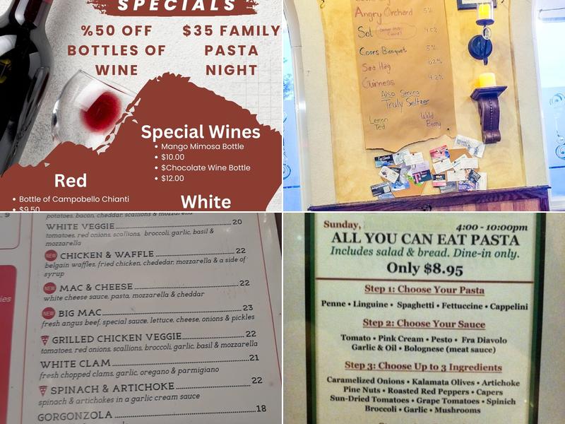 Illiano's Restaurant-Pizzeria of Meriden Menu
