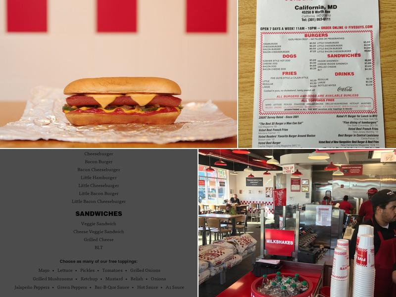 Five Guys Menu