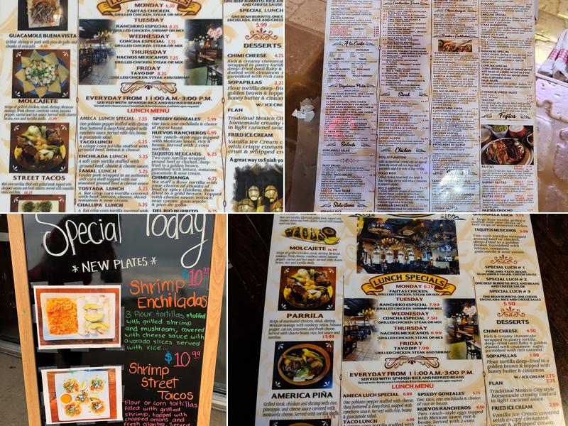 Ameca Menu