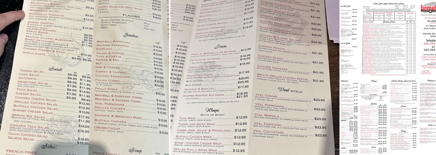 Hometown Pizza & Restaurant Menu
