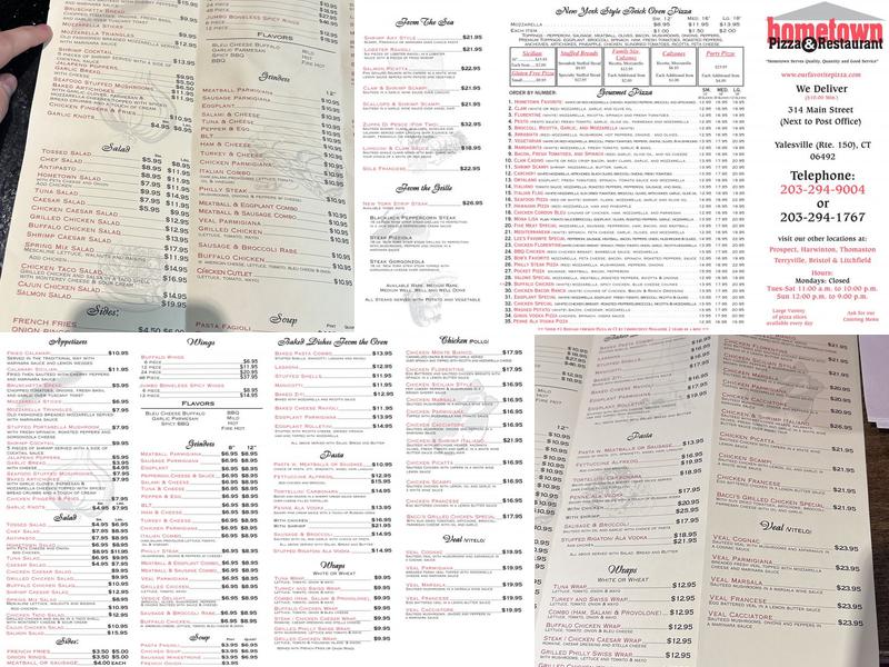 Hometown Pizza & Restaurant Menu