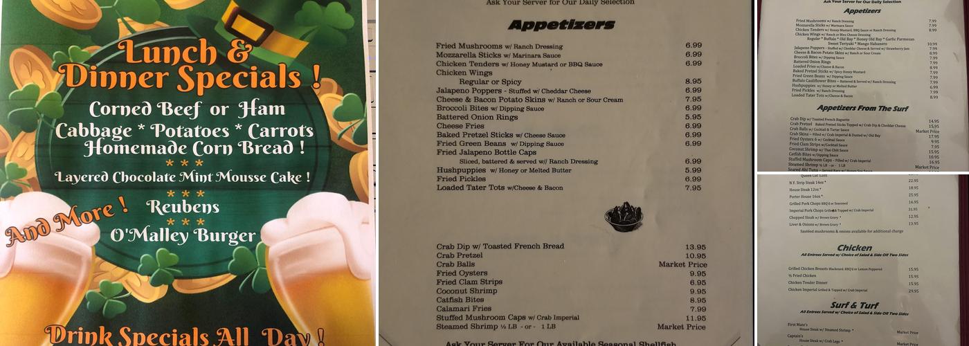 Gateway Restaurant & Lounge Menu