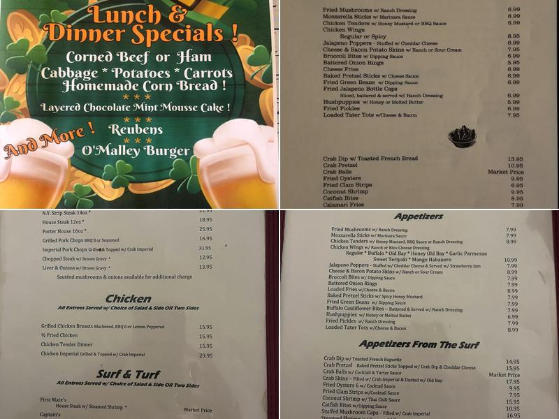 Gateway Restaurant & Lounge Menu