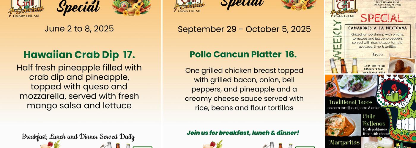 Tequila Grill & Cantina Menu