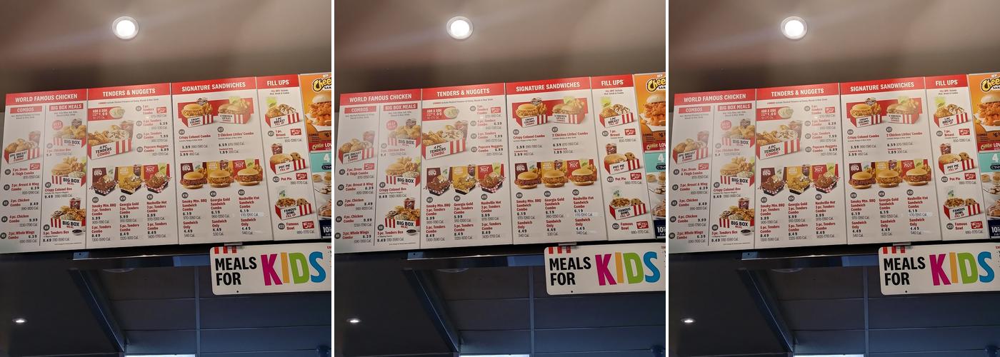 KFC Menu