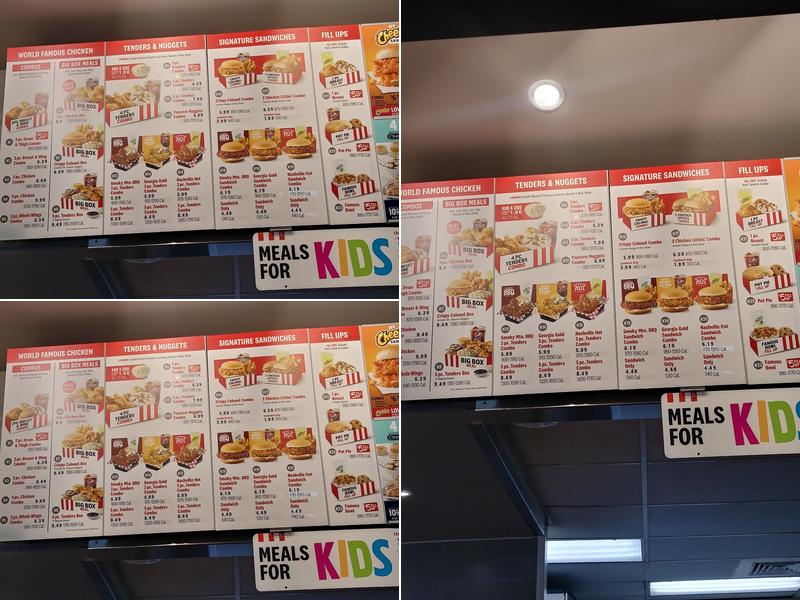 KFC Menu