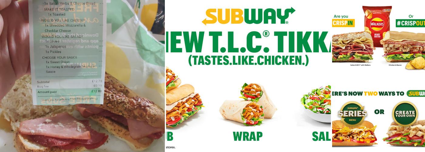 Subway Menu