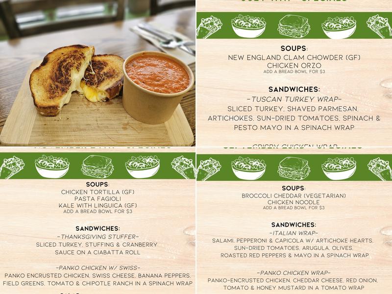 Bmuse Cafe Menu