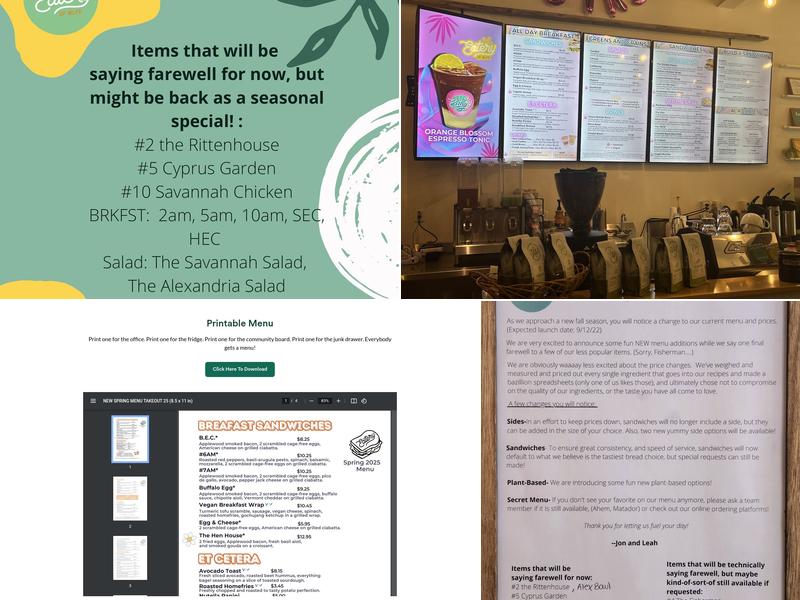 The Eatery of Wallingford Menu