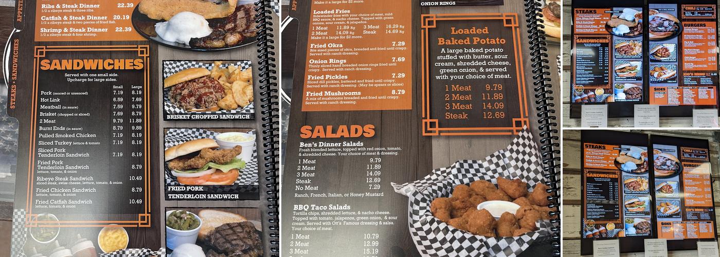 Big Ben's BBQ Station Menu