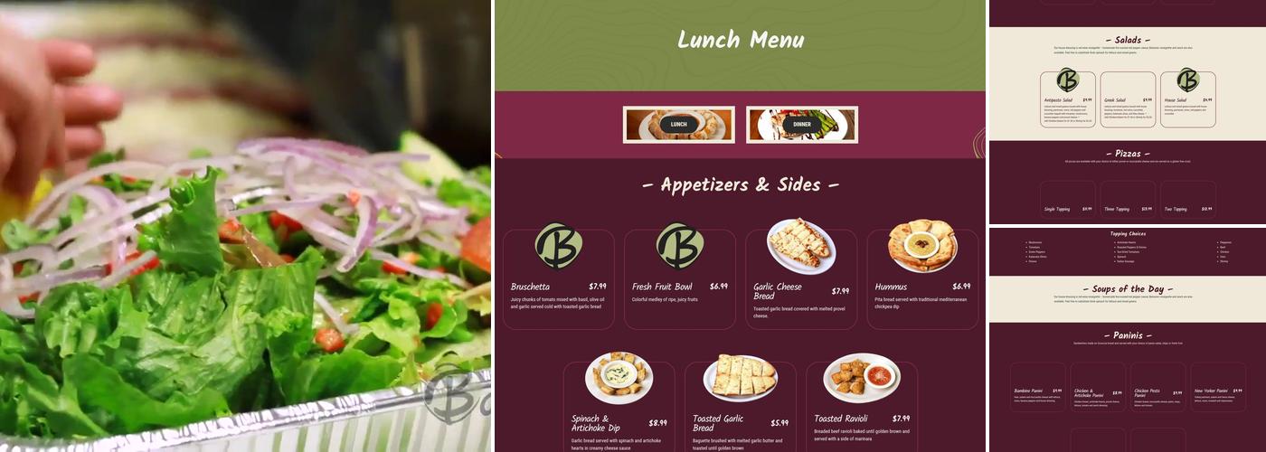 Bambinos Cafe on Delmar Menu