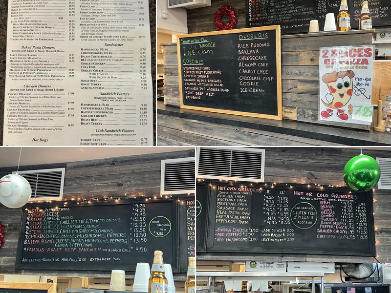 Sax Restaurant & Pizza Menu