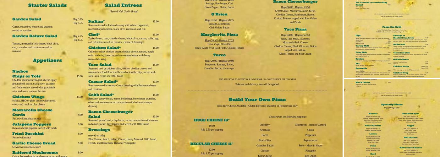 The Cloverleaf Menu