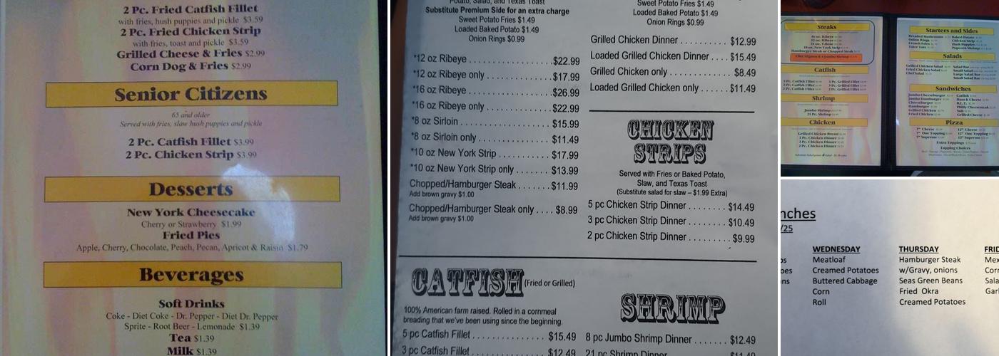 Don's Steakhouse Menu