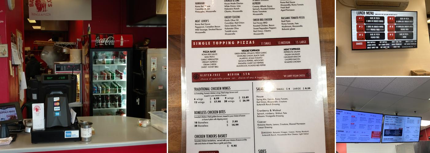 Bruceski's Stone Oven Pizza Menu