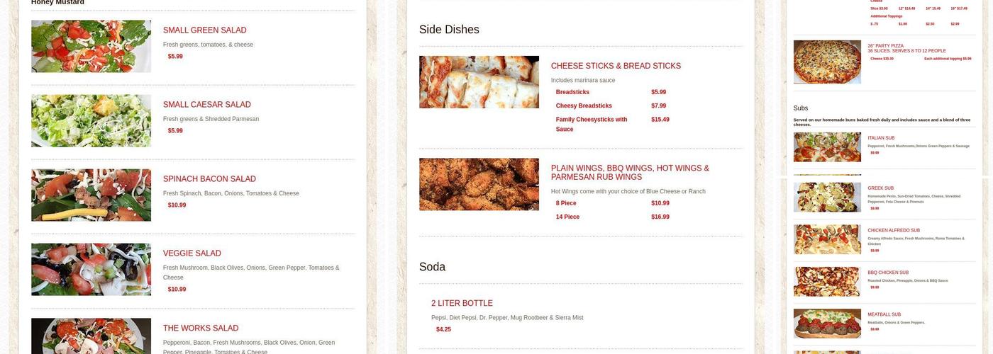 Seabeck Pizza Belfair Menu