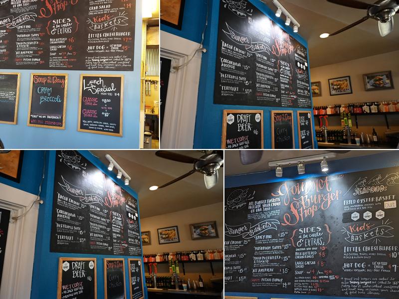 The Gourmet Burger Shop Menu