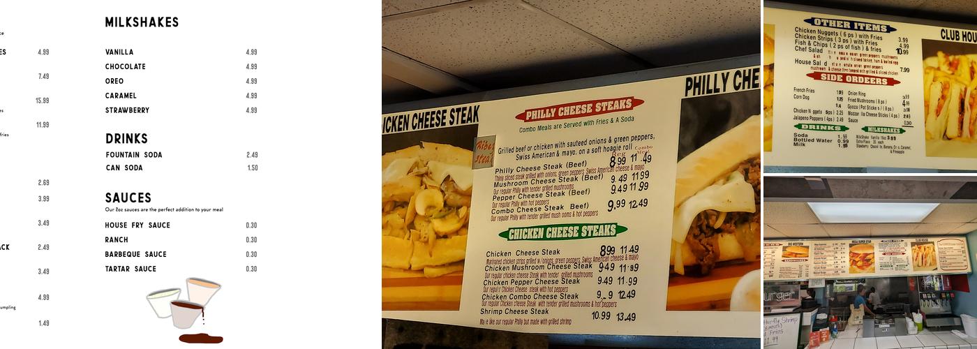 Allstar Burgers Menu