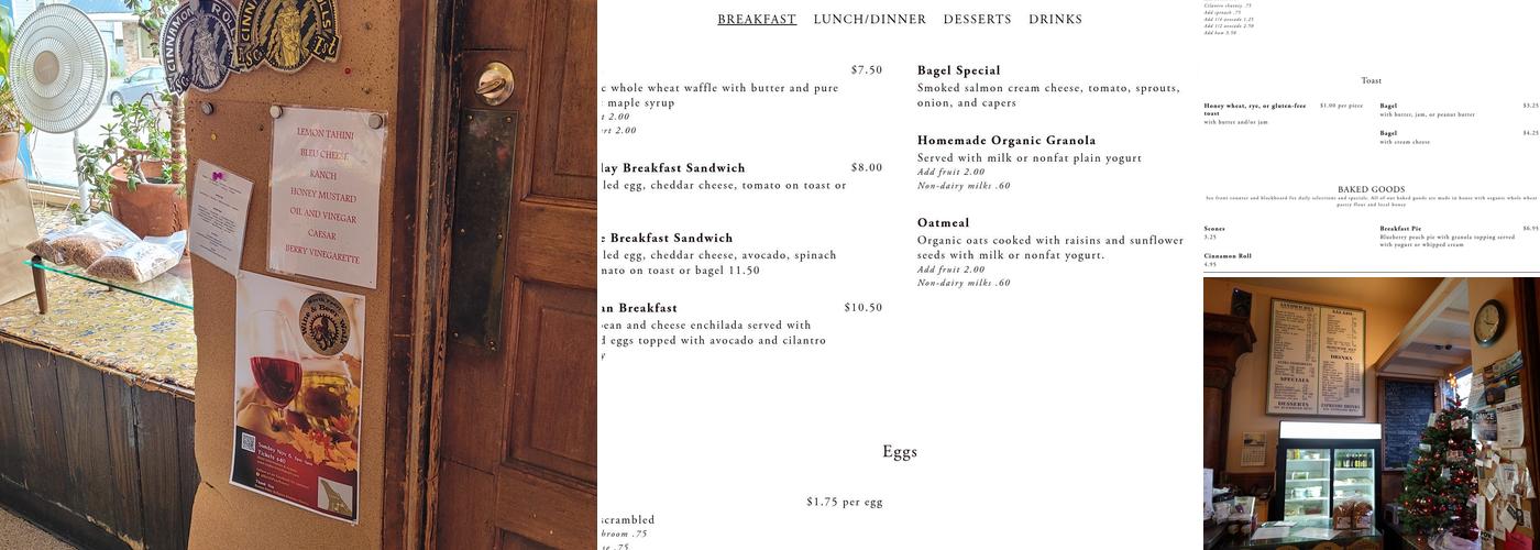 Antique Sandwich Co Menu