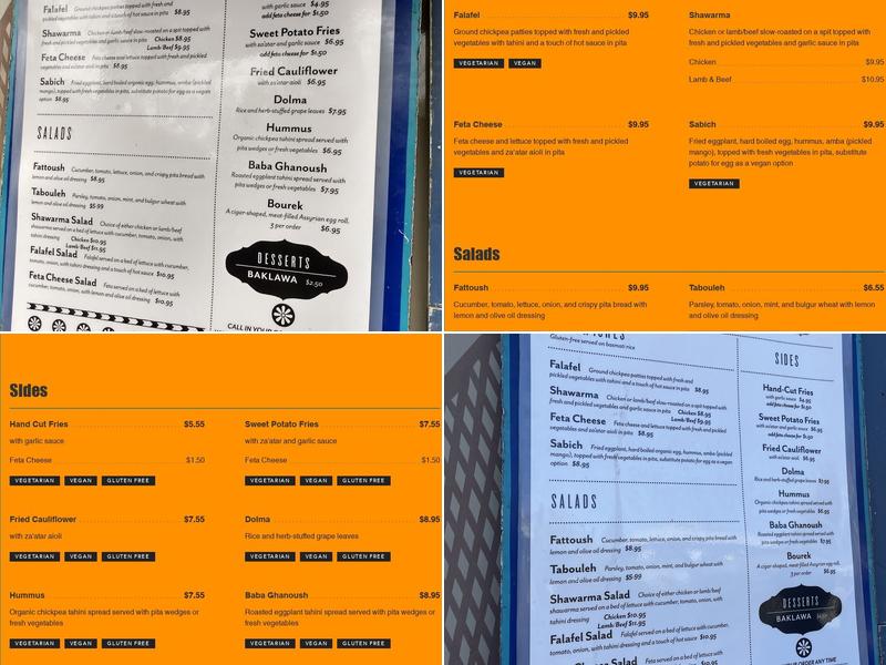 Nineveh Assyrian Menu