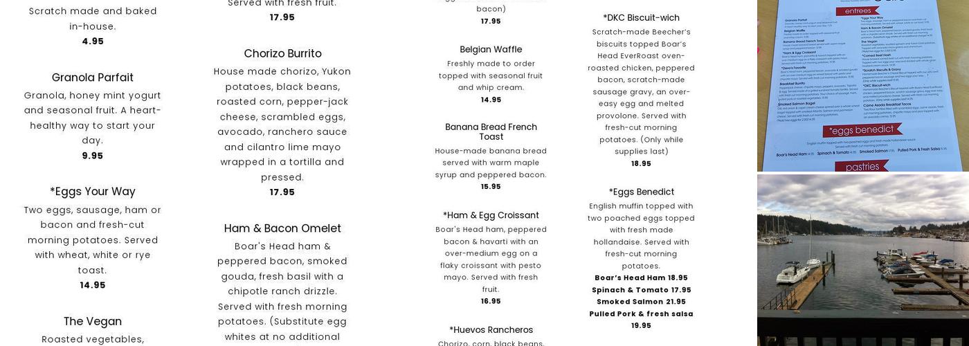 Devoted Kiss Cafe Menu