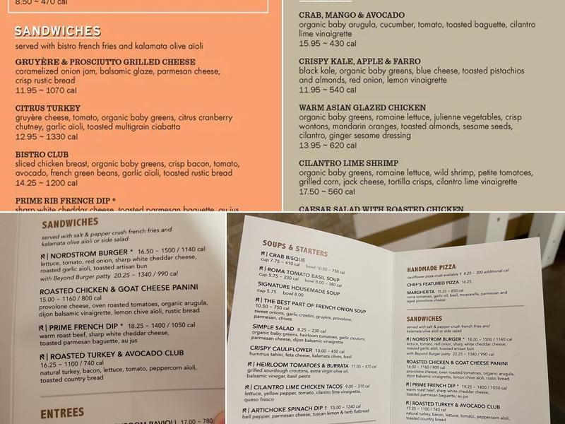 Cafe Bistro Menu
