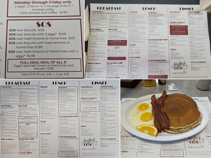 Mary Mary's Cafe Menu