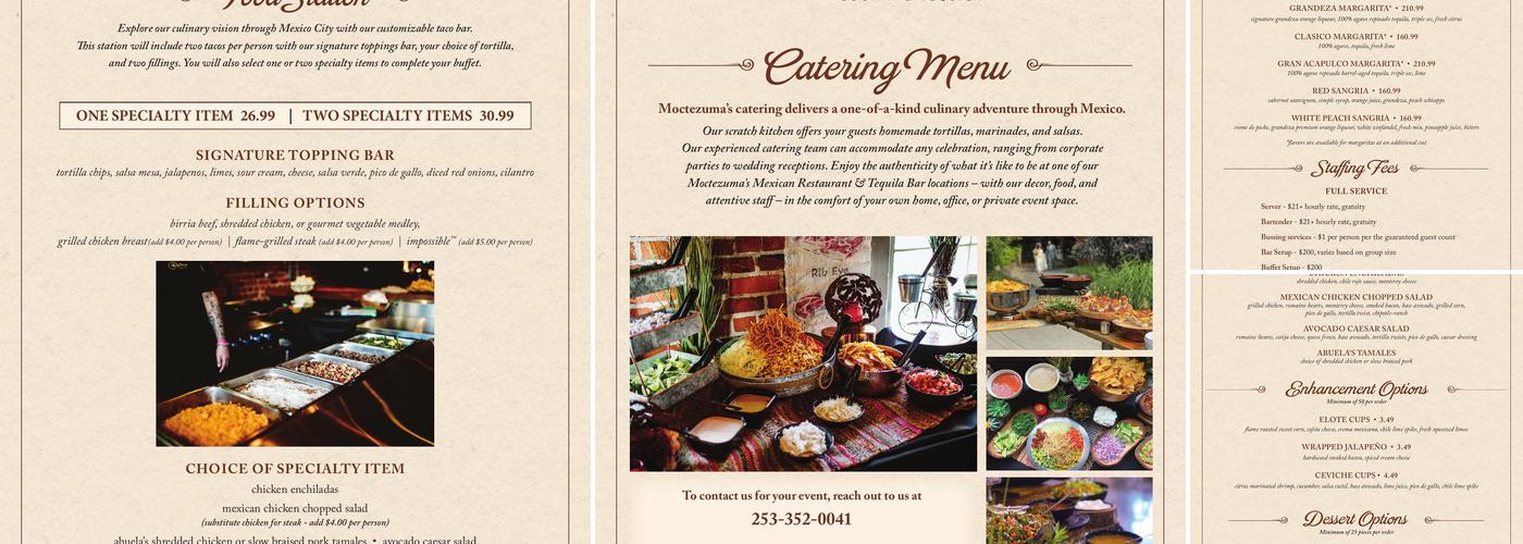 Moctezuma's Mexican Restaurant & Tequila Bar Menu