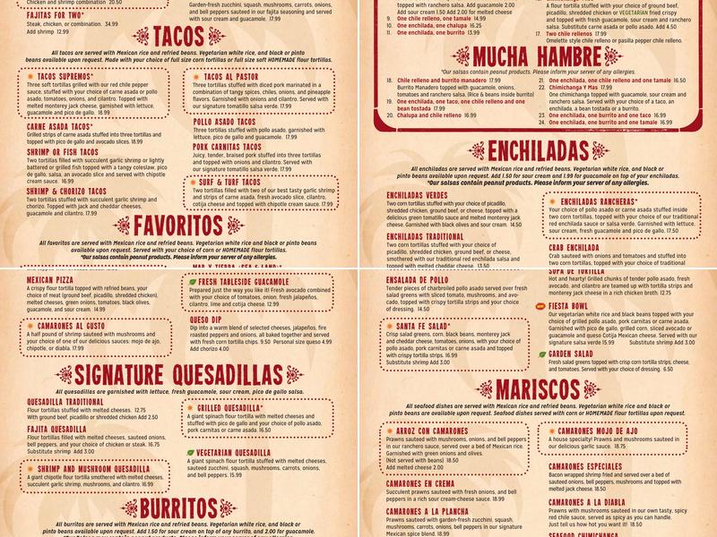 Puerto Vallarta Restaurant Gig Harbor, WA Menu