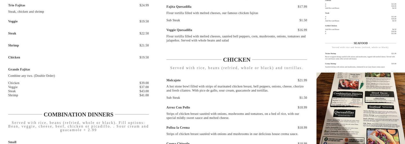 El Toro Mexican Restaurant & Cantina Menu