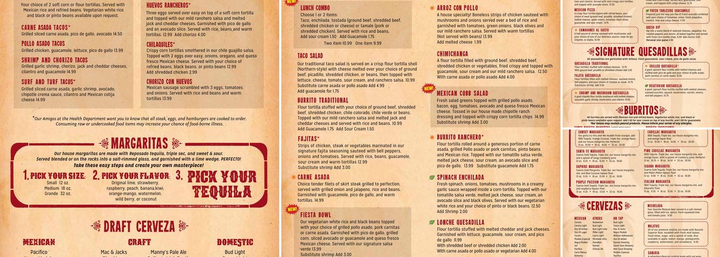 Puerto Vallarta Federal Way Menu