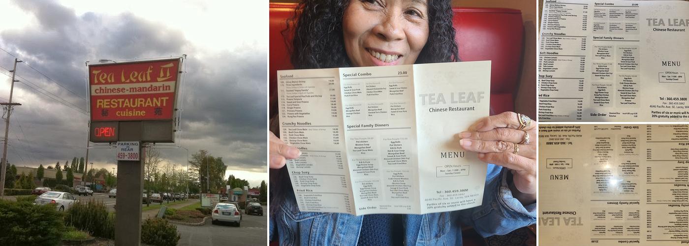 Tea Leaf 2 Menu
