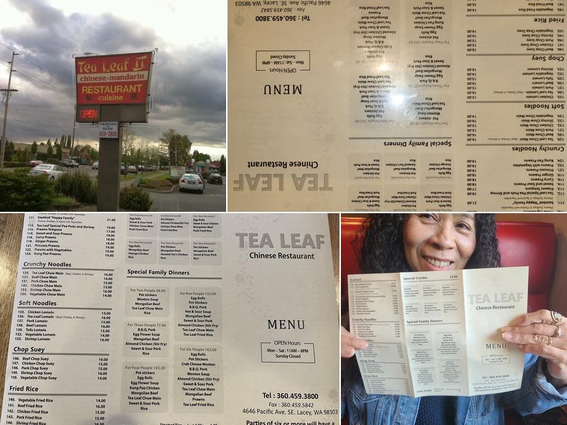 Tea Leaf 2 Menu