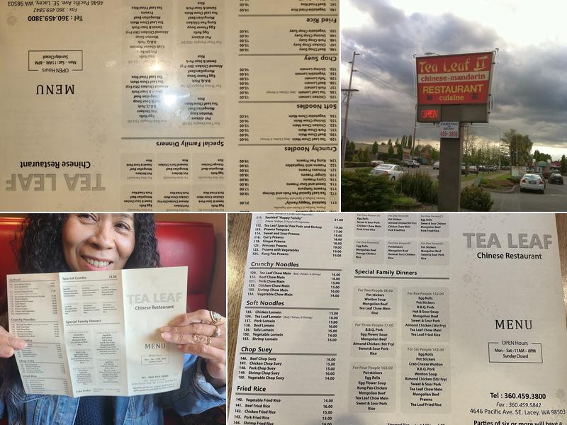 Tea Leaf 2 Menu