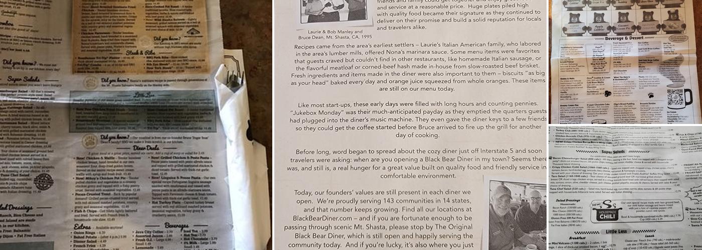 Black Bear Diner Federal Way Menu