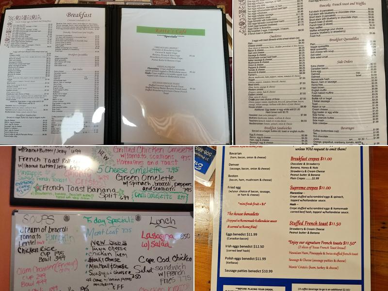 Kostas Cafe Breakfast And Lunch Menu