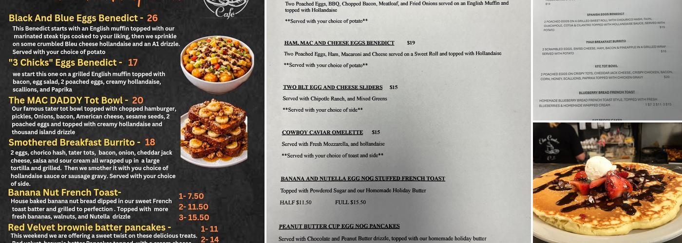 Elm Centre Cafe Menu