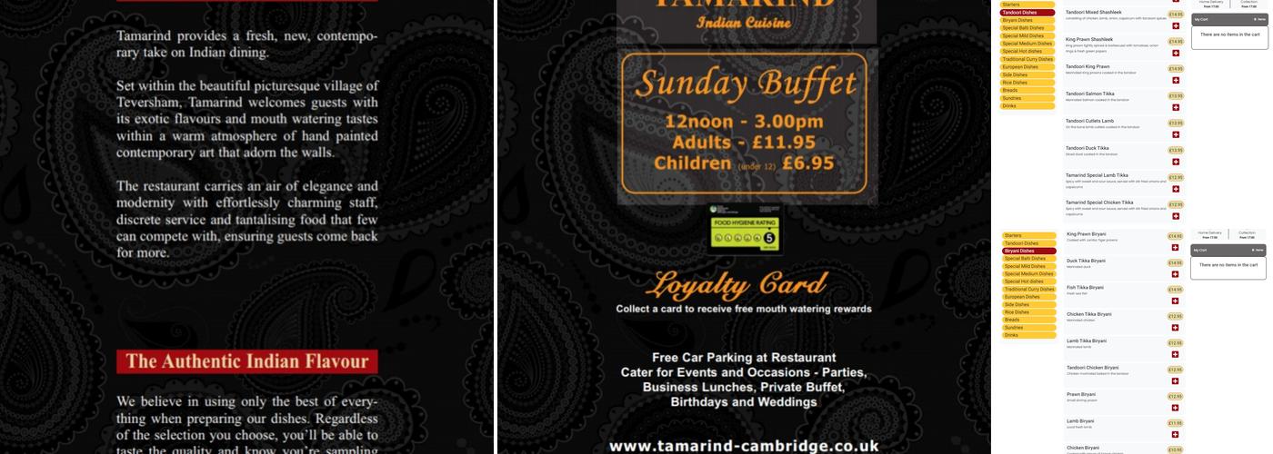 Tamarind Menu