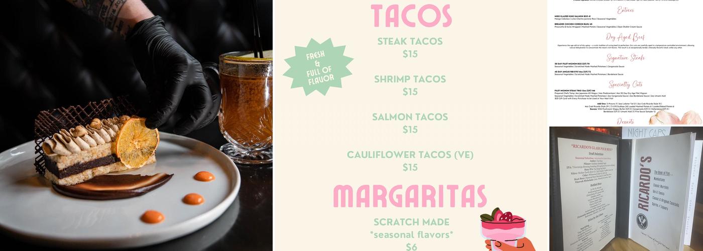 Ricardo's Kitchen + Bar Menu