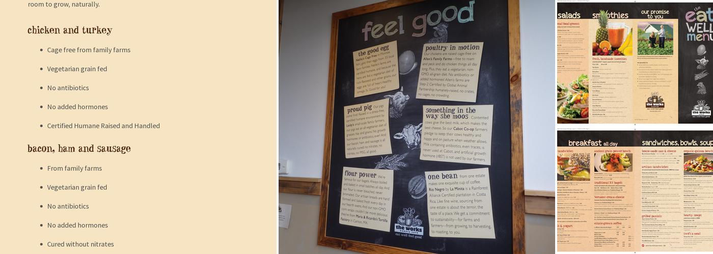 The Works Café Menu