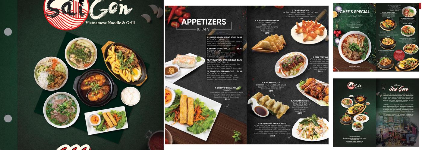 Saigon Restaurant Menu