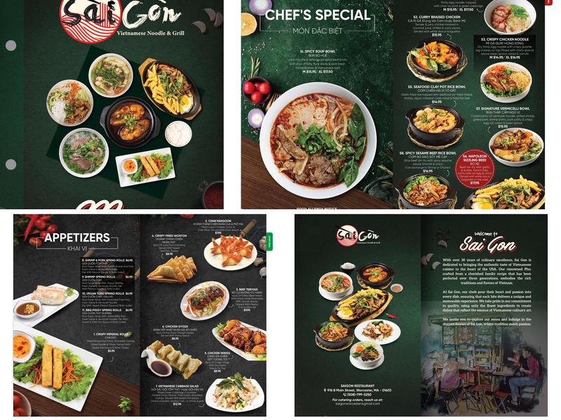 Saigon Restaurant Menu