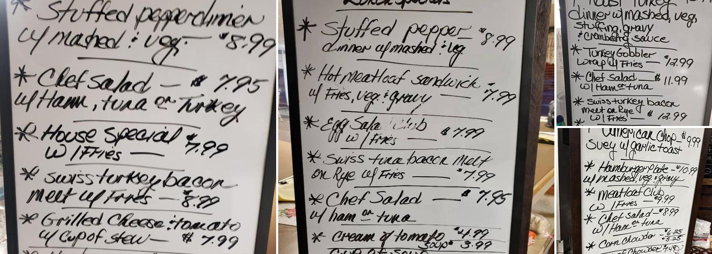 Trolley Stop Restaurant Menu