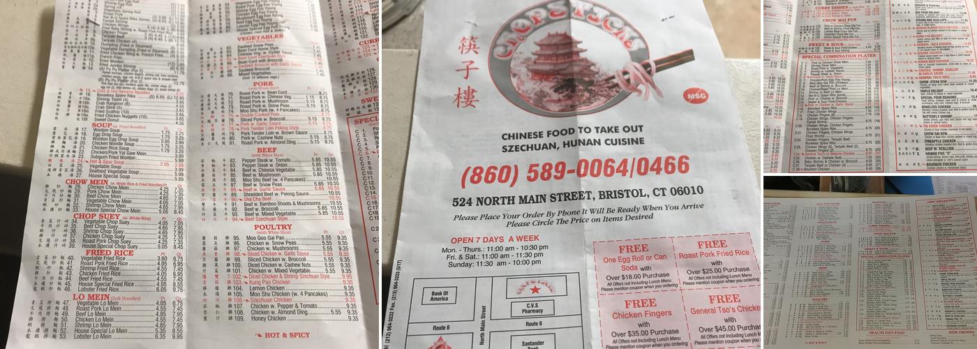 Chopsticks Kitchen Menu