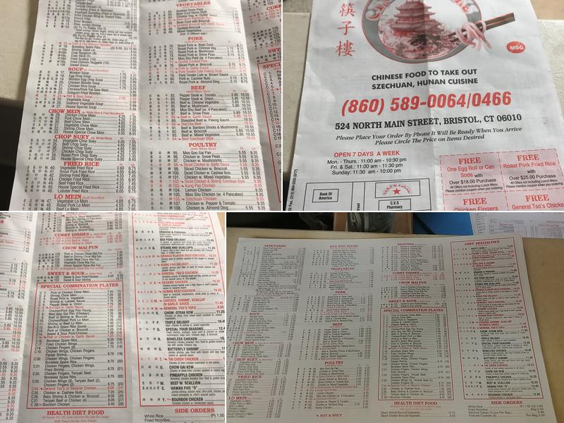 Chopsticks Kitchen Menu