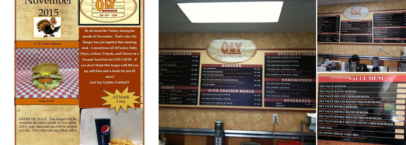 Oly Burger Menu