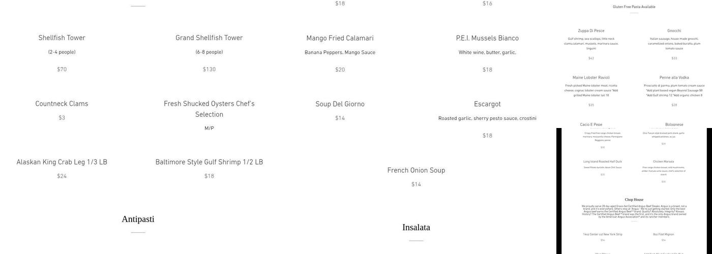 Cava Menu