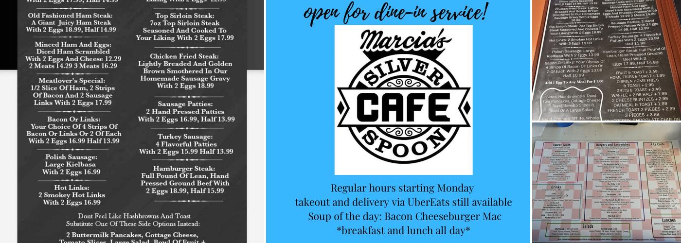 Marcia's Silver Spoon Cafe Menu